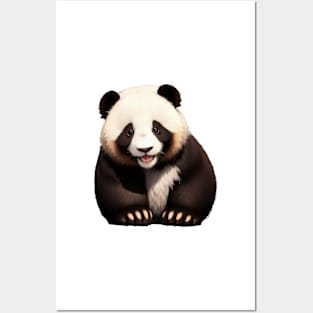 Just a Smily Baby Panda 2 Posters and Art